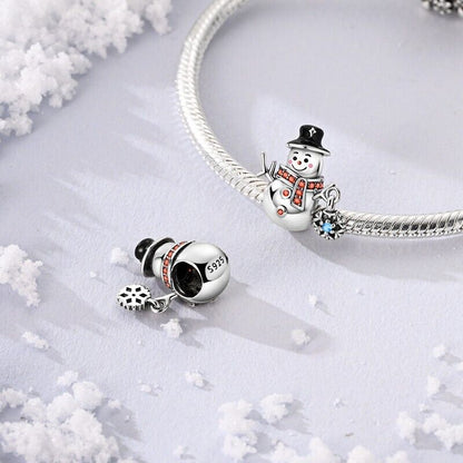 Snowman With Snowflake Charm