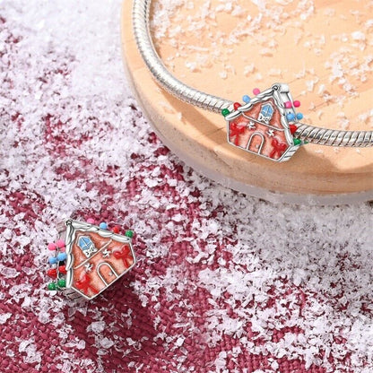 Multicoloured Gingerbread House Charm