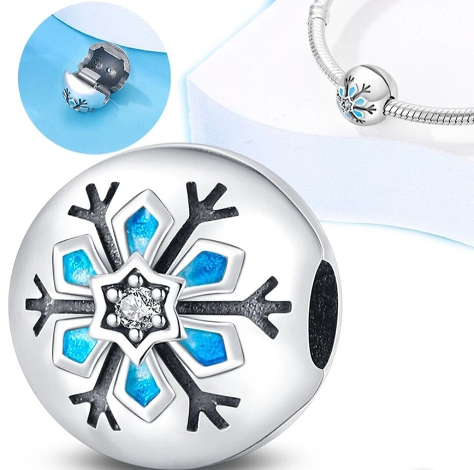 Snowflake Clip On Charm