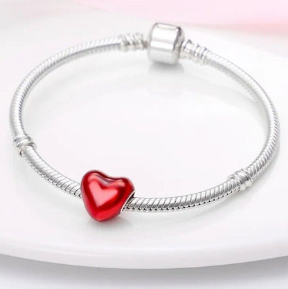 Red Heart Love Bead Charm