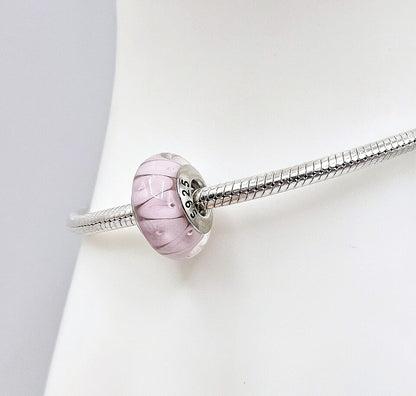 Pink Murano Glass Charm