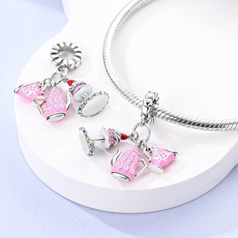 Pink Cake TeaPot Gift Charm