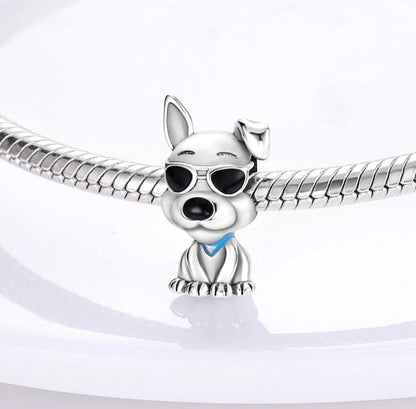 Cool Dog With Sunglasses Charm