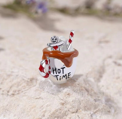 Hot Chocolate & Gingerbread Man Charm