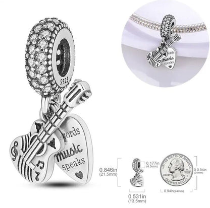 Guitar Violin & Music Lover Charm