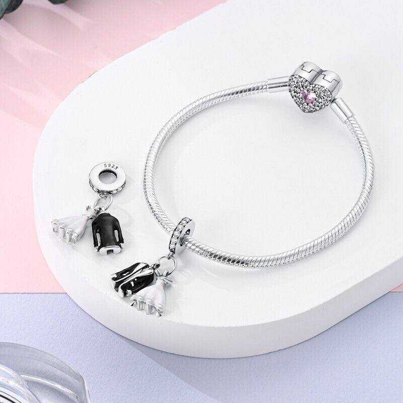 Just Married Couple Dangle Charm