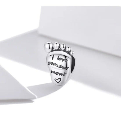 Love Mum Baby Foot Charm