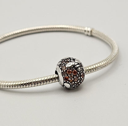 Honey Bee Zirconia Charm