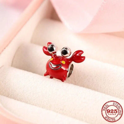 Red Lovely Crab Crawfish Charm