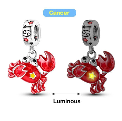 Luminous Zodiac Sign Cancer Dangle Charm