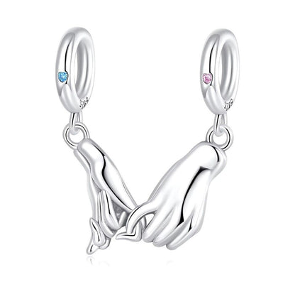 Holding Hands Love Dangle Charm