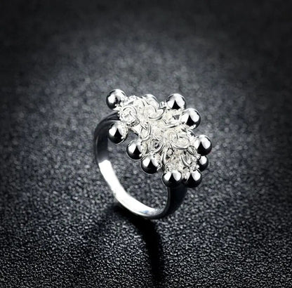 Dangling Round Beads Ring