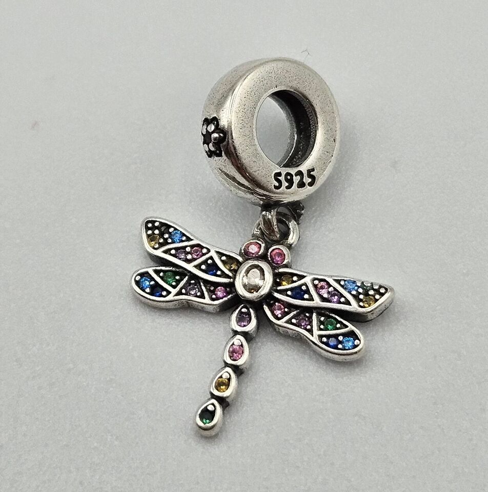 Dragonfly Zirconia Charm