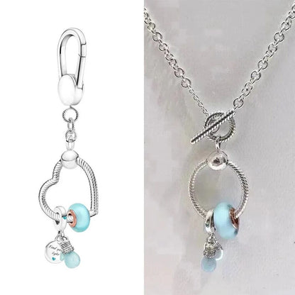 Bag Chain Key Ring Heart Charm Keychain