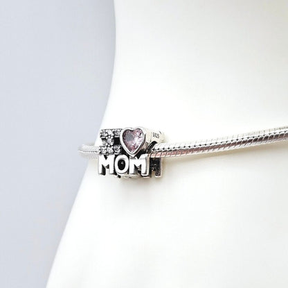 Love Mum Heart Charm