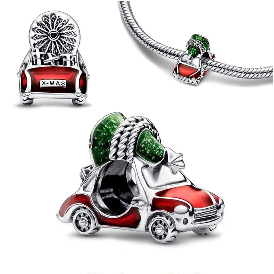 Car With Christmas Tree Charm