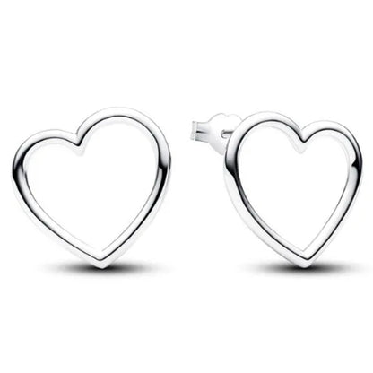 Simple Heart Stud Earrings