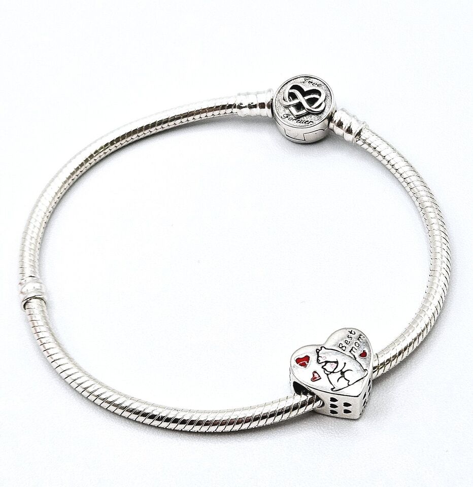Best Mum Heart Charm