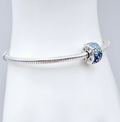 Blue Snowflake Clip On Charm