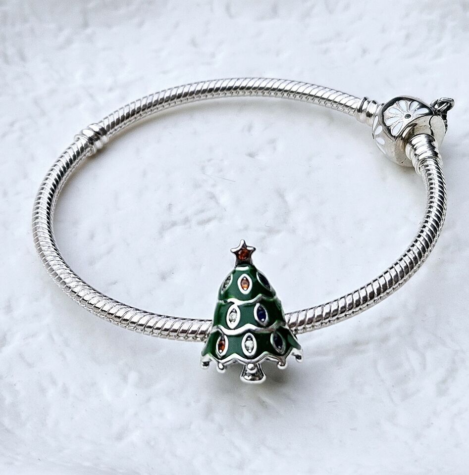 Green Christmas Tree Charm