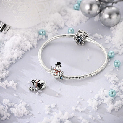 Snowman With Snowflake Charm