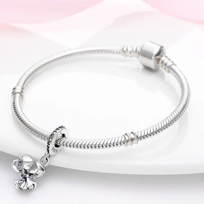 Boy Girl Newly-Weds Heart Dangle Charm
