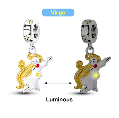 Luminous Zodiac Sign Virgo Dangle Charm