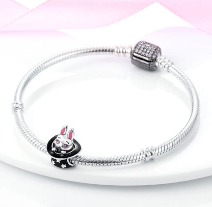 Cute Rabbit In Magical Hat Charm