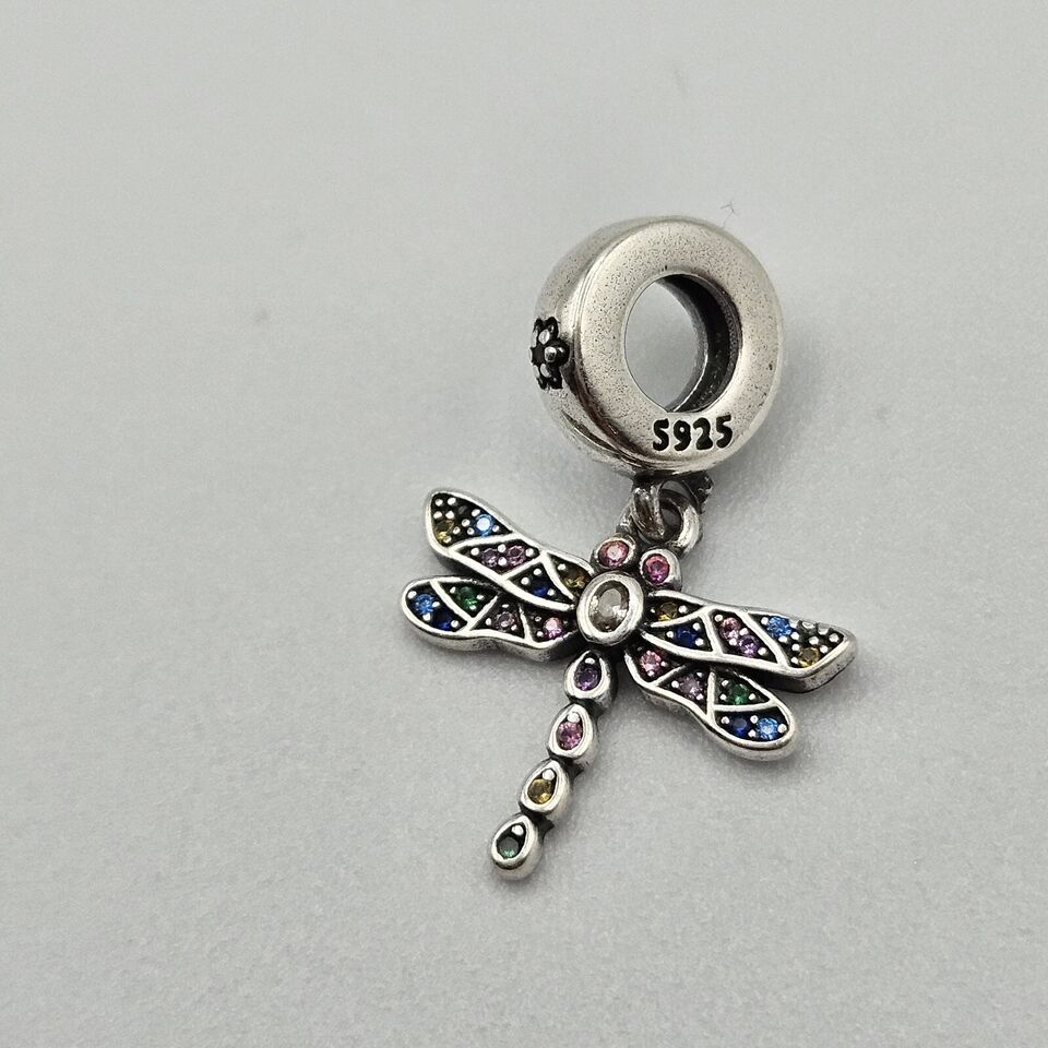 Dragonfly Zirconia Charm