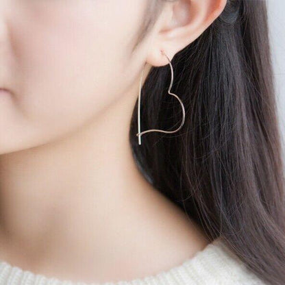 Large Heart Earrings