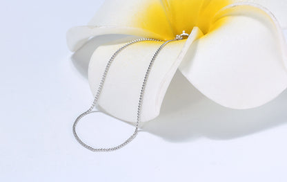 Chain Necklace 925 Sterling Silver 1.0mm 50cm