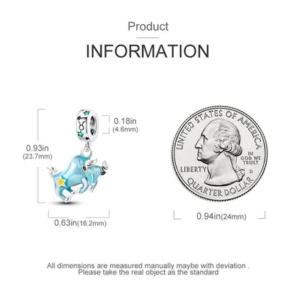 Luminous Zodiac Sign Taurus Dangle Charm