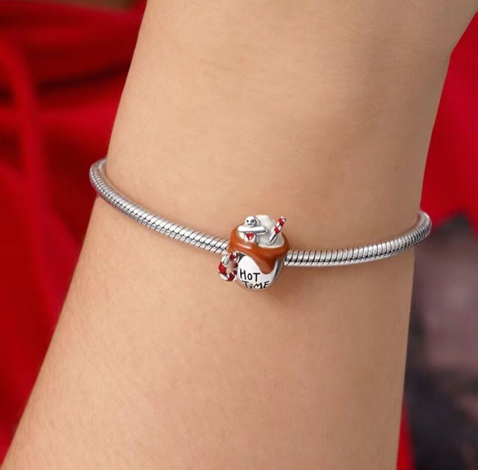 Hot Chocolate & Gingerbread Man Charm