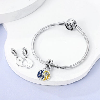 Ying Yang Splittable Sun & Moon Charm