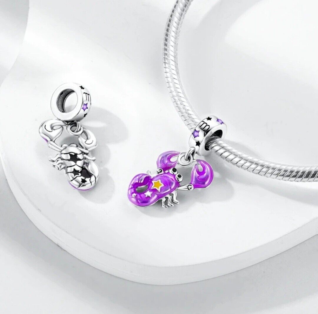 Luminous Zodiac Sign Scorpio Dangle Charm