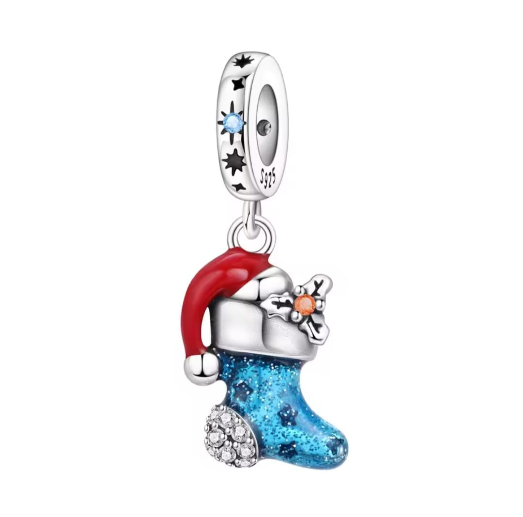 Sparkling Christmas Stocking Charm