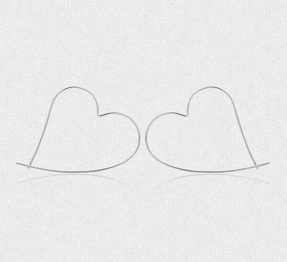Large Heart Earrings