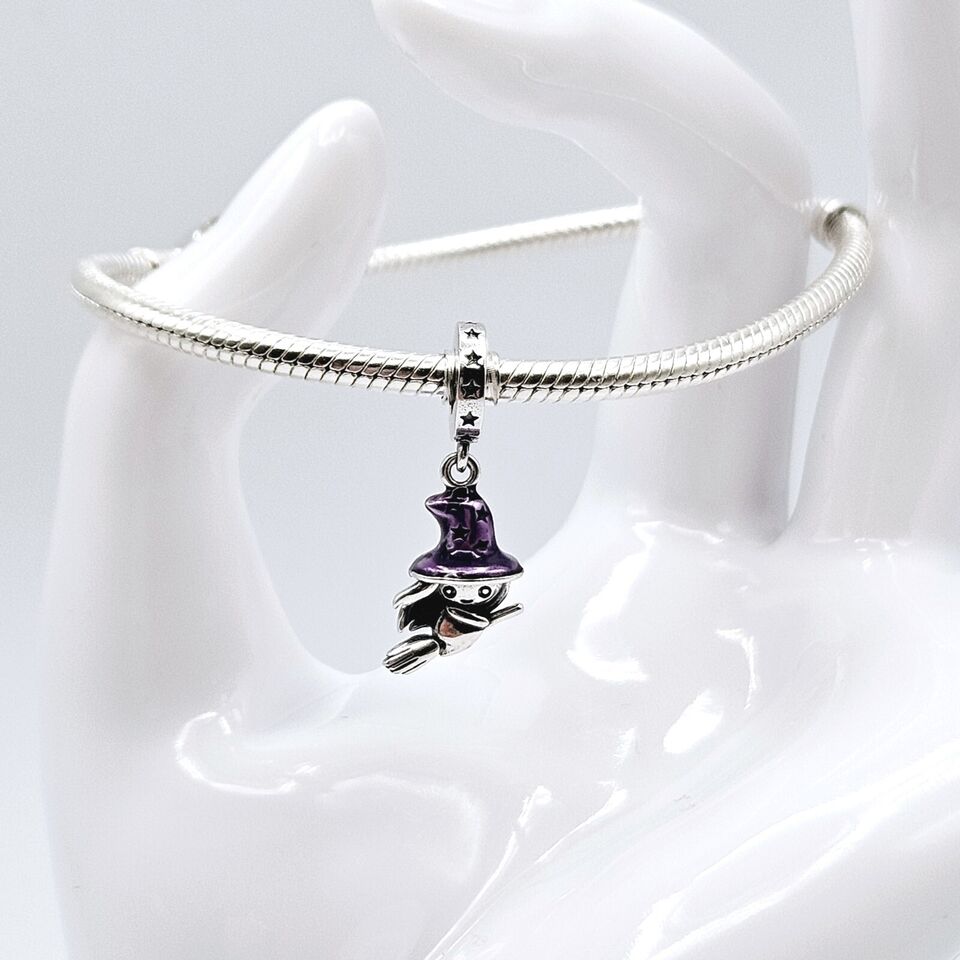 Witch Dangle Silver Charm