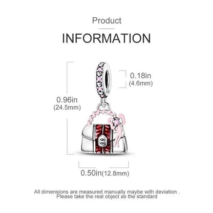 Cute Pink Bag Dangle Charm