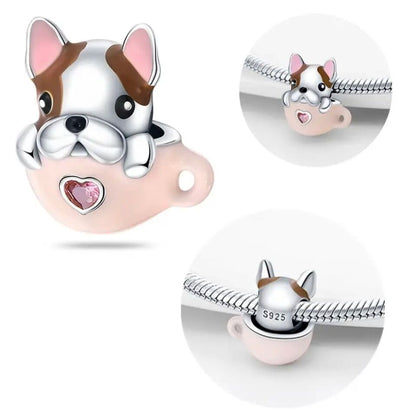 French Bulldog in Pot Charm