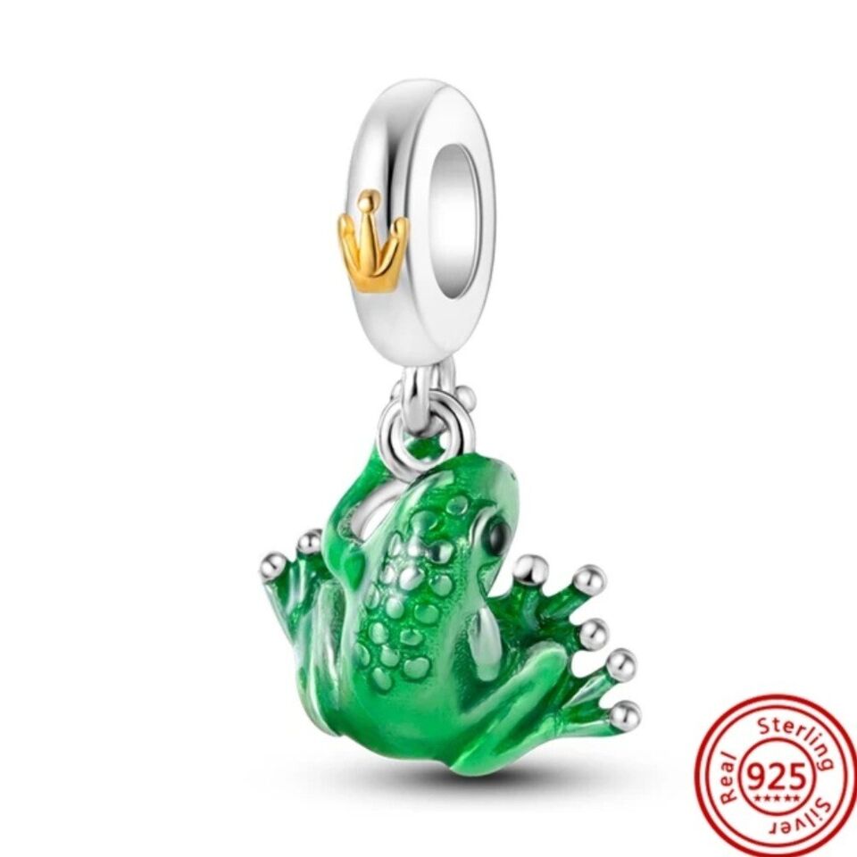 Green Frog Dangle Charm