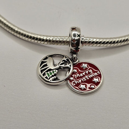 Reindeer Merry Christmas Charm