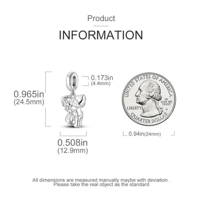 Kissing Couple Love Dangle Charm