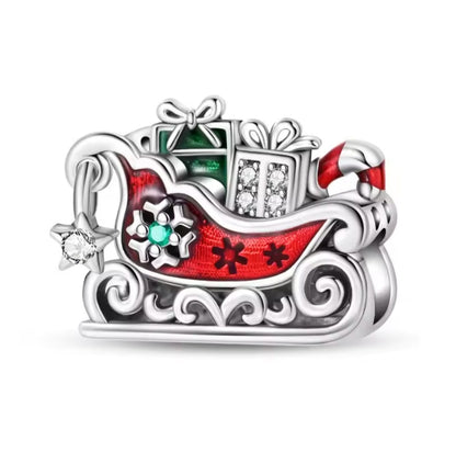 Santa's Sleigh Ride Charm