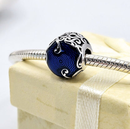 Blue Bead Charm