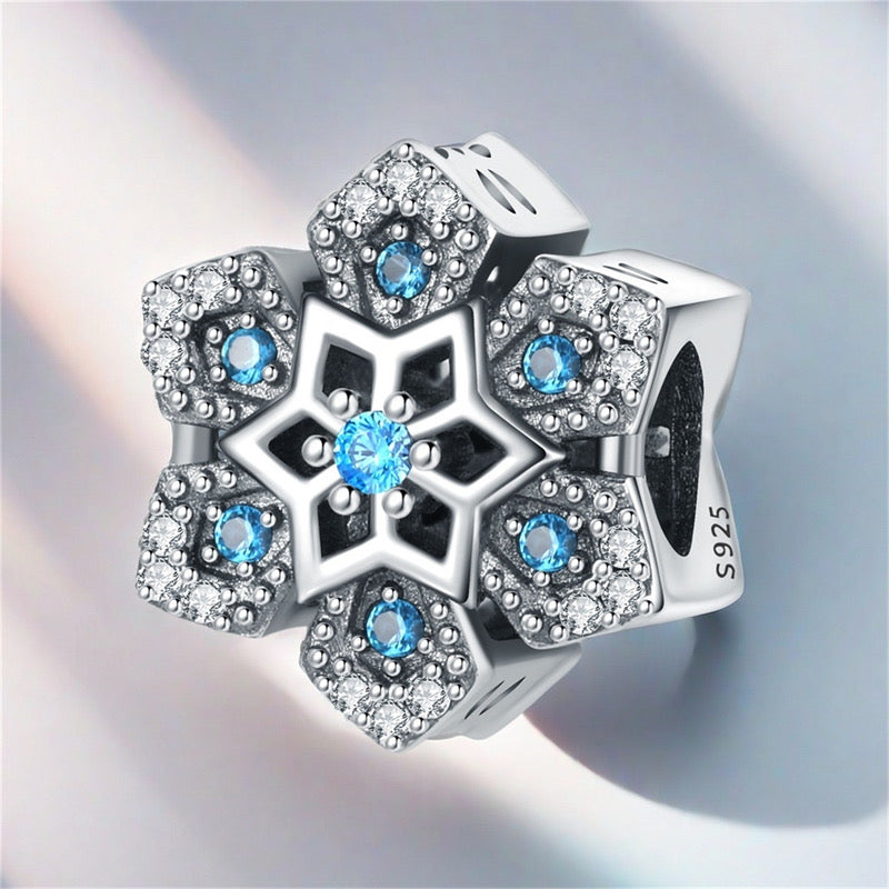 Icy Snowflake Charm