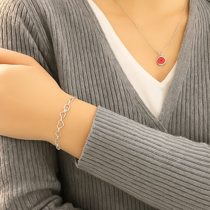 Chain of Hearts  Bracelet