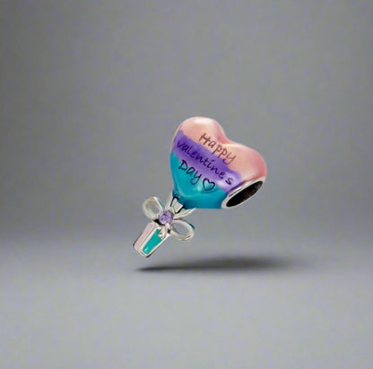 Valentine’s Day Heart Bead Charm