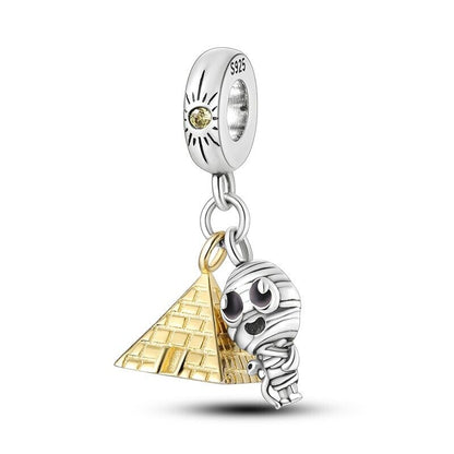 Egyptian Pyramid & Mummy Charm