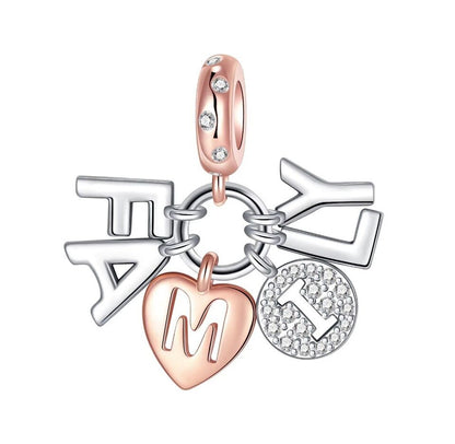 Family Letters Dangle Charm